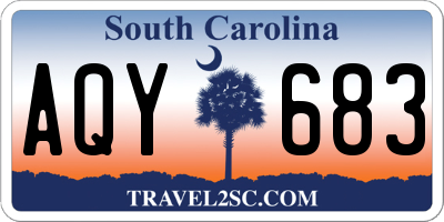 SC license plate AQY683