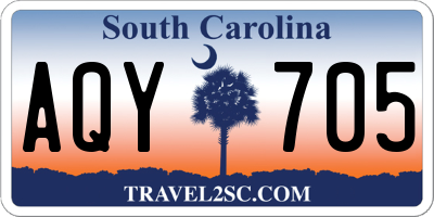 SC license plate AQY705