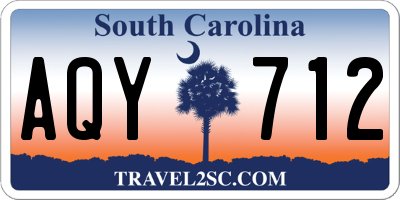 SC license plate AQY712