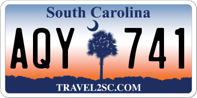 SC license plate AQY741