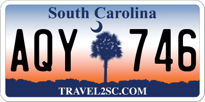 SC license plate AQY746