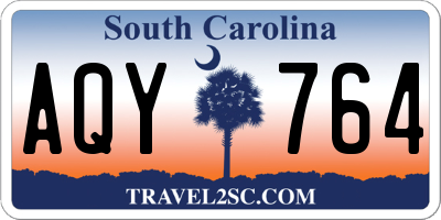 SC license plate AQY764