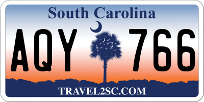 SC license plate AQY766