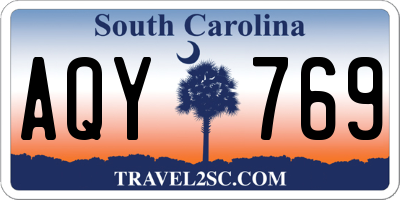 SC license plate AQY769