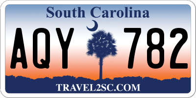 SC license plate AQY782