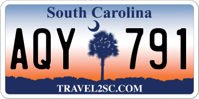 SC license plate AQY791