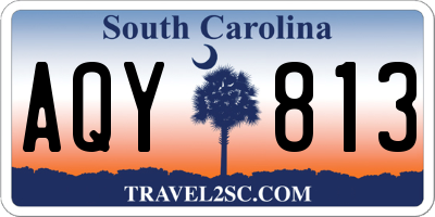 SC license plate AQY813
