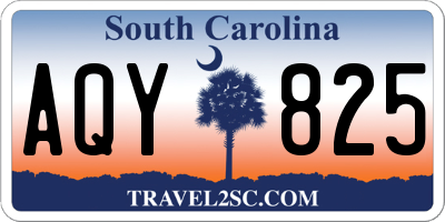 SC license plate AQY825