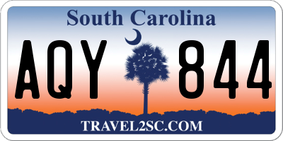 SC license plate AQY844