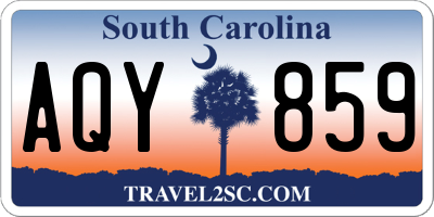 SC license plate AQY859