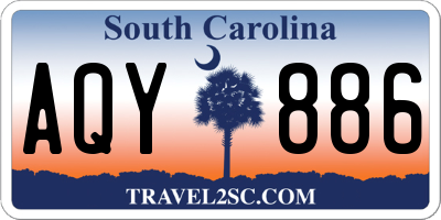 SC license plate AQY886