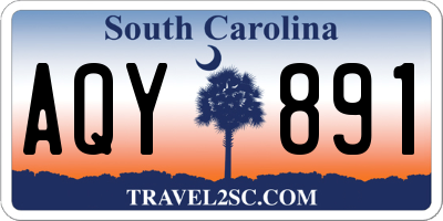 SC license plate AQY891