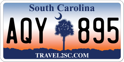 SC license plate AQY895