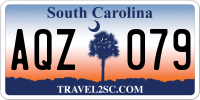 SC license plate AQZ079