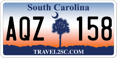 SC license plate AQZ158