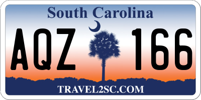 SC license plate AQZ166