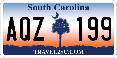 SC license plate AQZ199