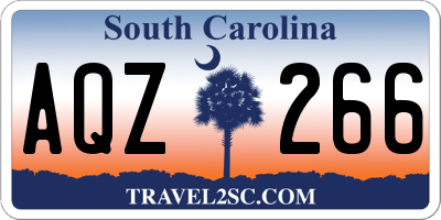 SC license plate AQZ266