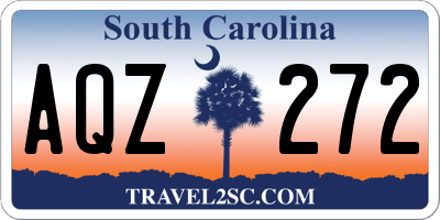 SC license plate AQZ272
