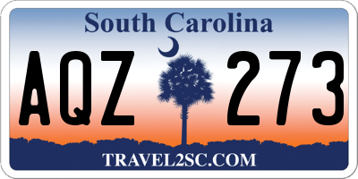 SC license plate AQZ273