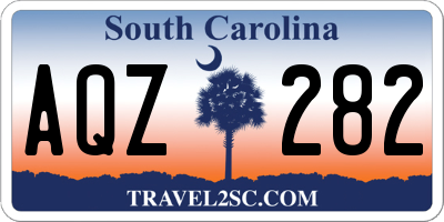 SC license plate AQZ282