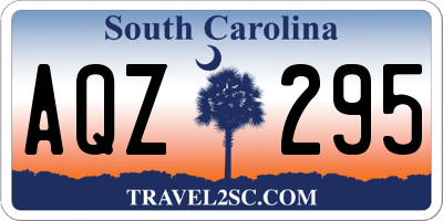SC license plate AQZ295