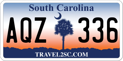 SC license plate AQZ336