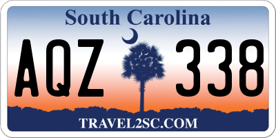 SC license plate AQZ338