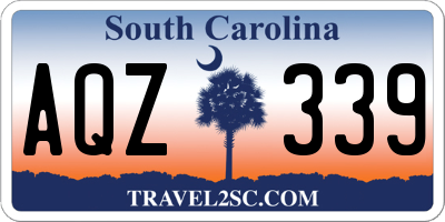 SC license plate AQZ339