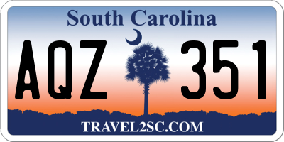 SC license plate AQZ351