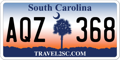 SC license plate AQZ368