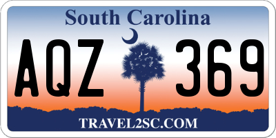 SC license plate AQZ369