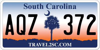 SC license plate AQZ372