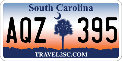 SC license plate AQZ395