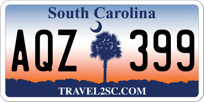 SC license plate AQZ399