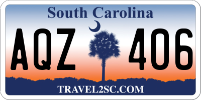SC license plate AQZ406