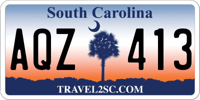 SC license plate AQZ413