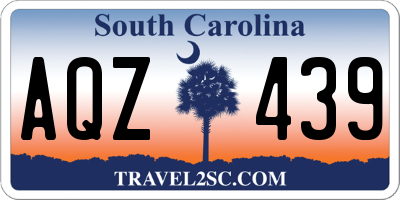 SC license plate AQZ439