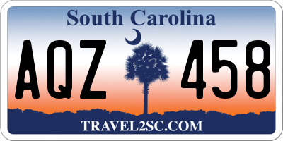 SC license plate AQZ458