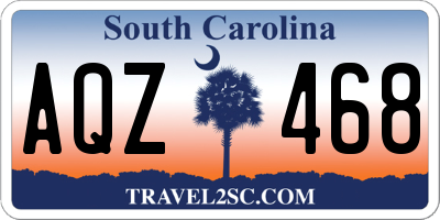 SC license plate AQZ468