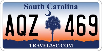 SC license plate AQZ469