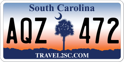 SC license plate AQZ472