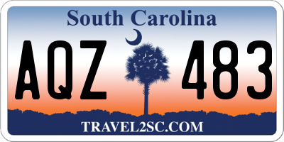 SC license plate AQZ483