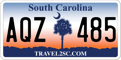 SC license plate AQZ485