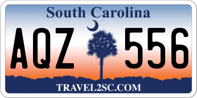 SC license plate AQZ556