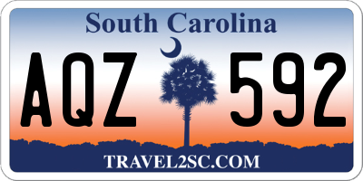 SC license plate AQZ592