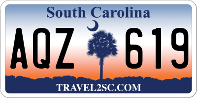 SC license plate AQZ619