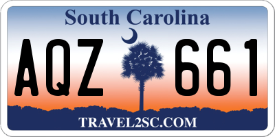 SC license plate AQZ661