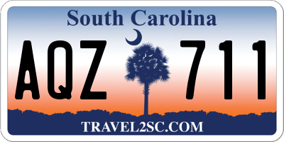 SC license plate AQZ711