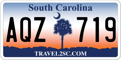 SC license plate AQZ719